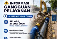 Info Gangguan Air Batam Dampak Penyambungan Pipa jalur Laluan Madani
