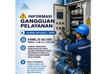 Info Gangguan Air Batam Kamis Siang Dampak Pemeliharaan di Instalasi PAM Muka Kuning Info Gangguan Air Batam