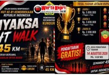 Adhyaksa Night Walk 45 Kilometer Meriahkan HUT ke-81 RI di Kundur Semarakkan HUT ke-81 RI, Cabjari Tanjung Batu dan Kecamatan Kundur Gelar Adhyaksa Night Walk 45 KM.(Foto: Istimewa)