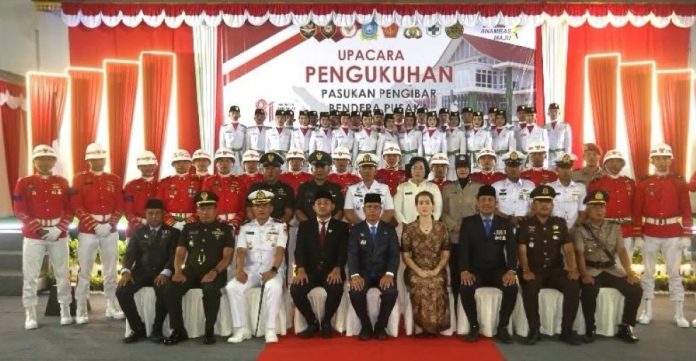 Aneng Kukuhkan Paskibraka Anambas 2026, Titip Pesan Disiplin dan Cinta Tanah Air
