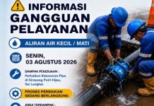 Info Gangguan Air Batam Dampak Perbaikan Pipa di Sei Langkai Sagulung