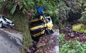 Truk Menanjak alami Kecelakaan Beruntun di Lurah Barangin Pasaman, Satu Mobil Masuk Jurang Truk Menanjak alami Kecelakaan Beruntun di Lurah Barangin Pasaman, Satu Mobil Masuk Jurang