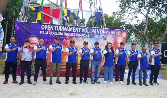 Open Tournament Voli Pantai Piala Panglima TNI 2026 resmi bergulir di Lapangan Voli Pantai Mako Koarmada I Tanjungpinang