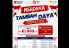 Sambut HUT ke-81 RI, PLN Batam Promo MERDAYA, Tambah Daya Listrik Rp81 Ribu Sambut HUT ke-81 RI, PLN Batam Promo MERDAYA