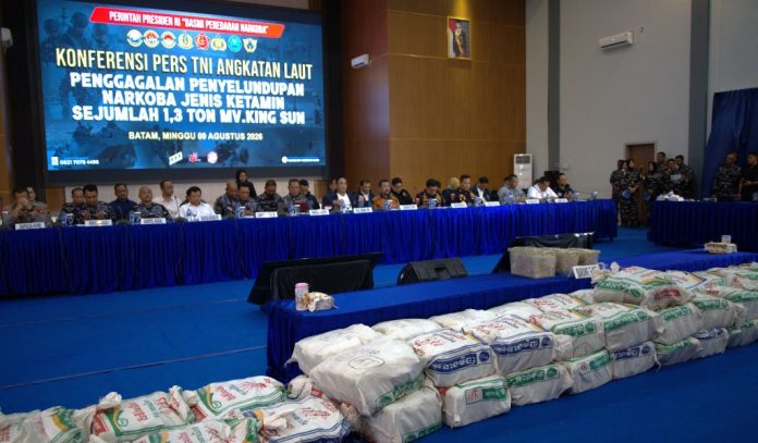 Tiga Bulan Dipantau, Kapal King Sun Bawa 1,3 Ton Ketamin Diamankan di Berakit Bintan Tiga Bulan Dipantau, Kapal King Sun Bawa 1,3 Ton Ketamin Diamankan di Berakit Bintan