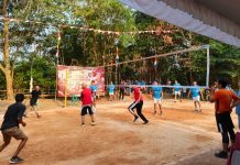 Tim Voli Propam Polda Kepri Tumbangkan Tim Voli RT 06 Kampung Tengah Nongsa