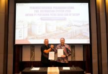 BP Batam dan Pertamina Patra Niaga Perkuat Layanan Energi Penerbangan Hang Nadim Denny Tondano bersama Vice President Aviation Fuel Business PT Pertamina Patra Niaga Yosep Iswadi