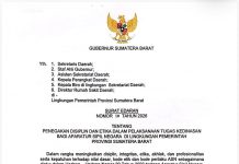 Gubernur Sumbar Terbitkan Larangan ASN Tidak Boleh Berlawan Jenis Tugas Perjalanan Dinas Gubernur Sumbar Terbitkan Larangan ASN Tidak Boleh Berlawan Jenis Tugas Perjalanan Dinas