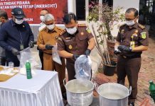 Kejari Karimun Musnahkan 4 Kilogram Sabu, 152 Gram Ganja dan 57 Gram Ekstasi