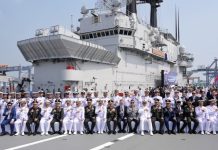 Kapal Induk ITS Giuseppe Garibaldi Italia Diresmikan Panglima TNI Jadi KRI Sriwijaya-100 Kapal Induk ITS Giuseppe Garibaldi Italia Diresmikan Panglima TNI Jadi KRI Sriwijaya-100