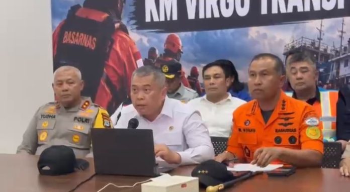Menhub Minta KNKT Ungkap Penyebab KMP Virgo Transport 8 Tenggelam di Laut Jawa