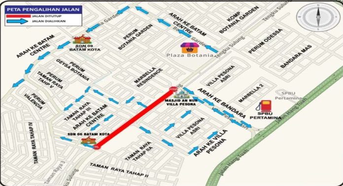Mulai 10 September 2026 Jalan Simpang Dotamana ke SMAN 3 Ditutup