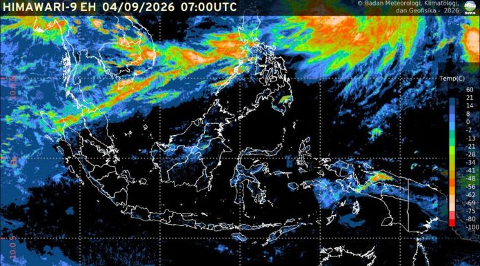 Prakiraan Cuaca Indonesia 4-10 September 2026