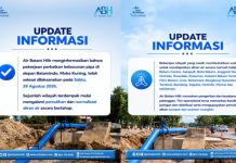 Info Perbaikan Kebocoran Pipa Batamindo Selesai dan Memasuki Tahap Normalisasi