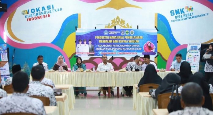 Wabup Lingga Buka Peningkatan Kompetensi Kepala Sekolah, Dorong Pembelajaran Mendalam