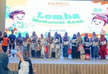 Meriah dan Penuh Antusiasme, Berikut Daftar Pemenang Lomba Mewarnai Anak HARRIS Hotel Batam Center Suasana penuh keceriaan, warna, dan kreativitas mewarnai Ballroom HARRIS Hotel Batam Center pada Minggu, 20 September 2026