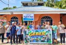 GEBER Rumah Ibadah, Inovasi Polsek Jemaja Wujudkan Polri yang Peduli Dekat dengan Masyarakat GEBER Rumah Ibadah dilaksanakan pada Jumat (02/10/2026) pukul 08.00 WIB di Masjid At-Taqwa, Pulau Langan, Desa Batu Berapit, Kecamatan Jemaja