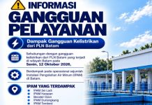 Info Gangguan 8 IPAM Air Batam Dampak Padamnya Aliran Listrik PLN Batam