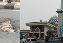 Lubang Jalan di Depan Masjid Al-Hikmah Tanjungpinang Ancam Keselamatan Pengendara Lubang Jalan di Depan Masjid Al-Hikmah Tanjungpinang Ancam Keselamatan Pengendara