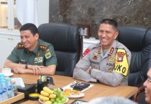 Silahturahmi Pangdam Sultan Mahmud Riayat Syah Mayjen TNI Rionardo dengan Kapolda Kepri Irjen Pol. Suhendri Pangdam Sultan Mahmud Riayat Syah